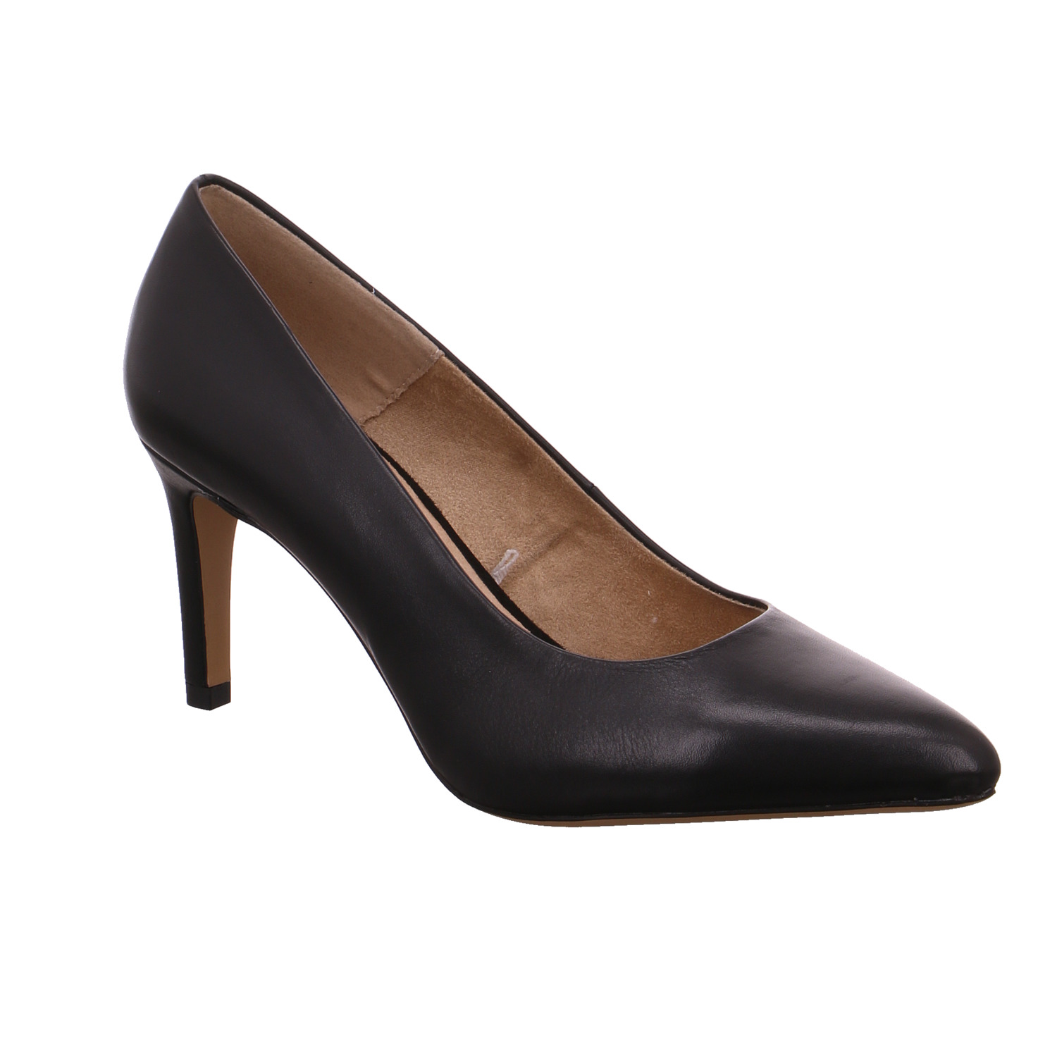S.OLIVER Pumps Schwarz Leder