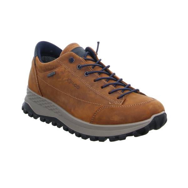 Bild 1 - IGI & CO Halbschuhe Sneaker Mittelbraun Leder