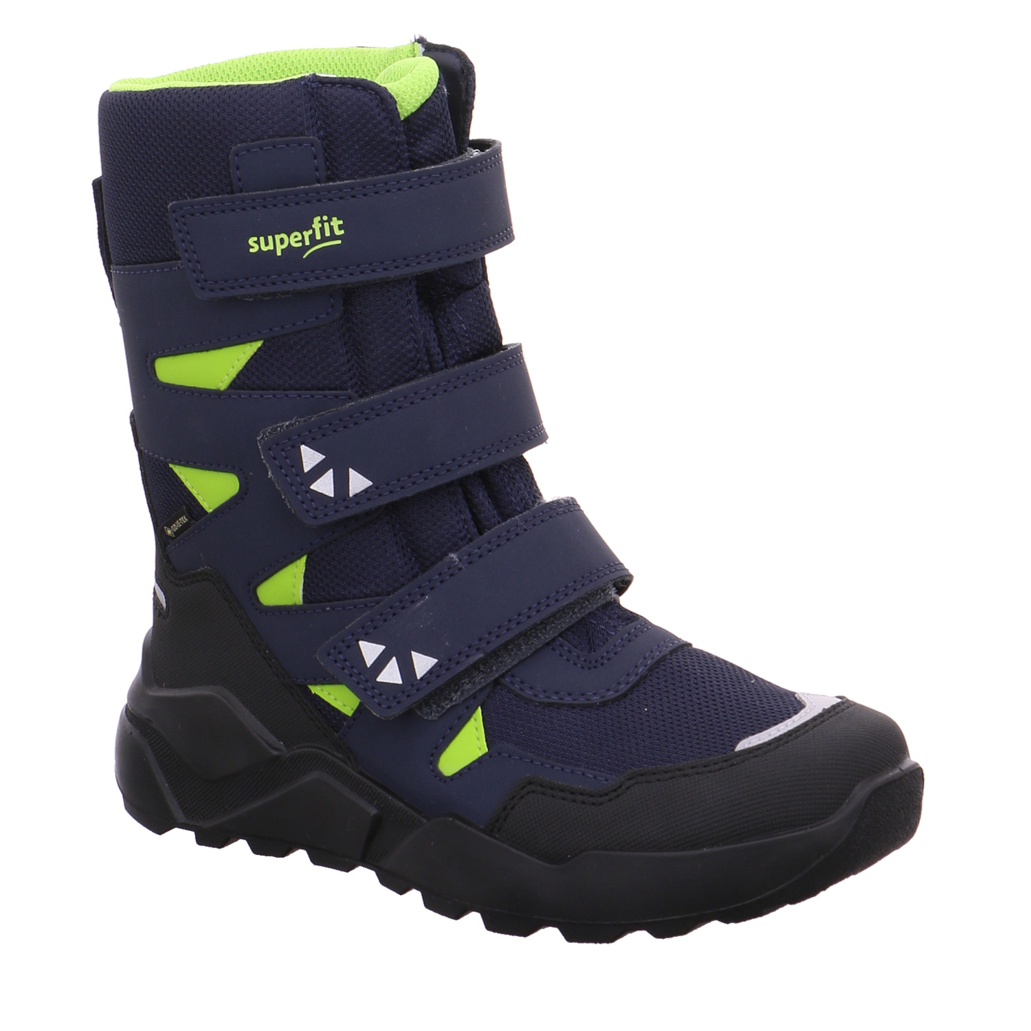 SUPERFIT Jungen- Snowboot Membran Dunkelblau Textil Winterstiefel