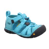 KEEN Kleinkinder-Sandale Blau Leder Mit Zehenschutz
