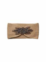 PIECES Stirnband Mittelbraun Textil