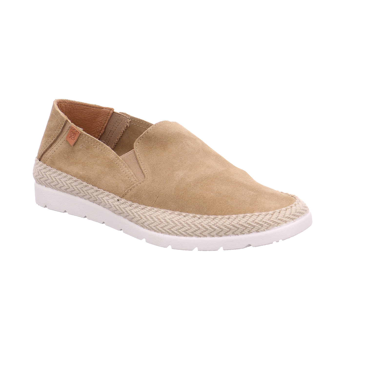 * Halbschuh-Schlüpfer Beige Leder