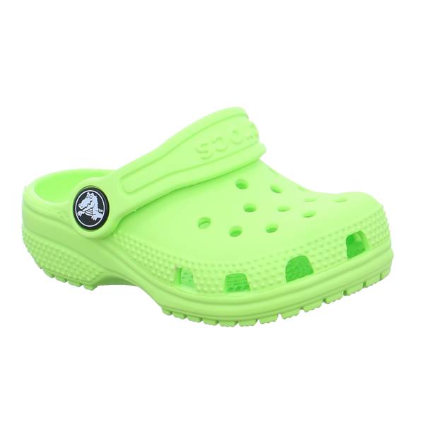 Bild 1 - CROCS Badeschuhe Kinder Limette Synthetik