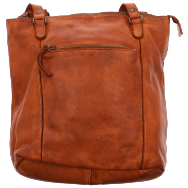 Bild 1 - BEAR DESIGN Rucksack klein Cognac Leder