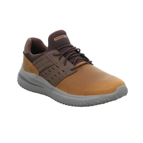 Bild 1 - SKECHERS Halbschuhe Sneaker Braun Leder