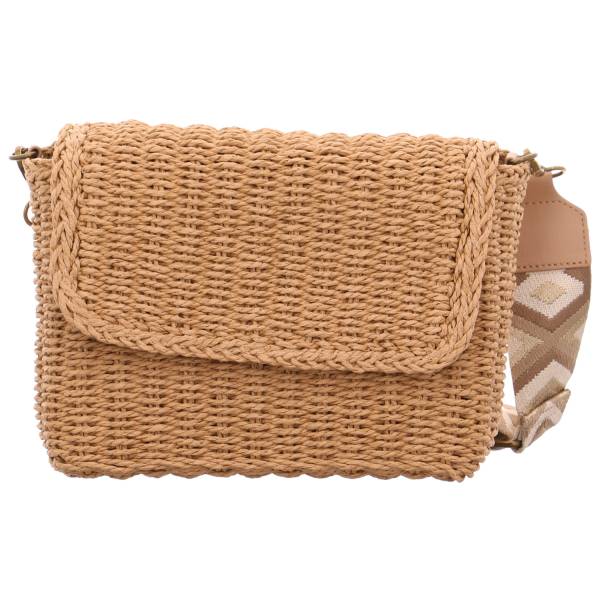 Bild 1 - PIECES Sommertasche Beige Textil Ja