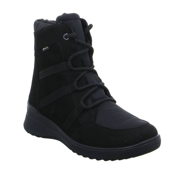 Bild 1 - ARA Comfort-Snowboot Schwarz Lederimitat Wechselfussbett und Gore-Tex