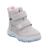 SUPERFIT Kleinkinder-Snowboot Membran Beige Textil Baby-Winterstiefel Mädchen