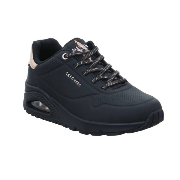 Bild 1 - SKECHERS Sneaker Schwarz Lederimitat mit Wechselfussbett Vegan