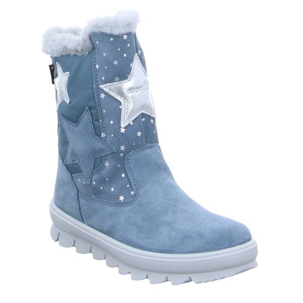 Bild 1 - SUPERFIT Kleinkinder-Winterstiefel Jeansblau Textil Stiefel