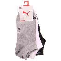 PUMA SOCKEN Freizeitsocken Grau Textil 3-ER Pack