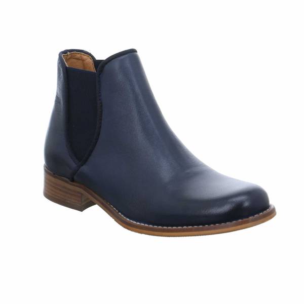 Bild 1 - SCHUHENGEL Stiefelette Blau Leder