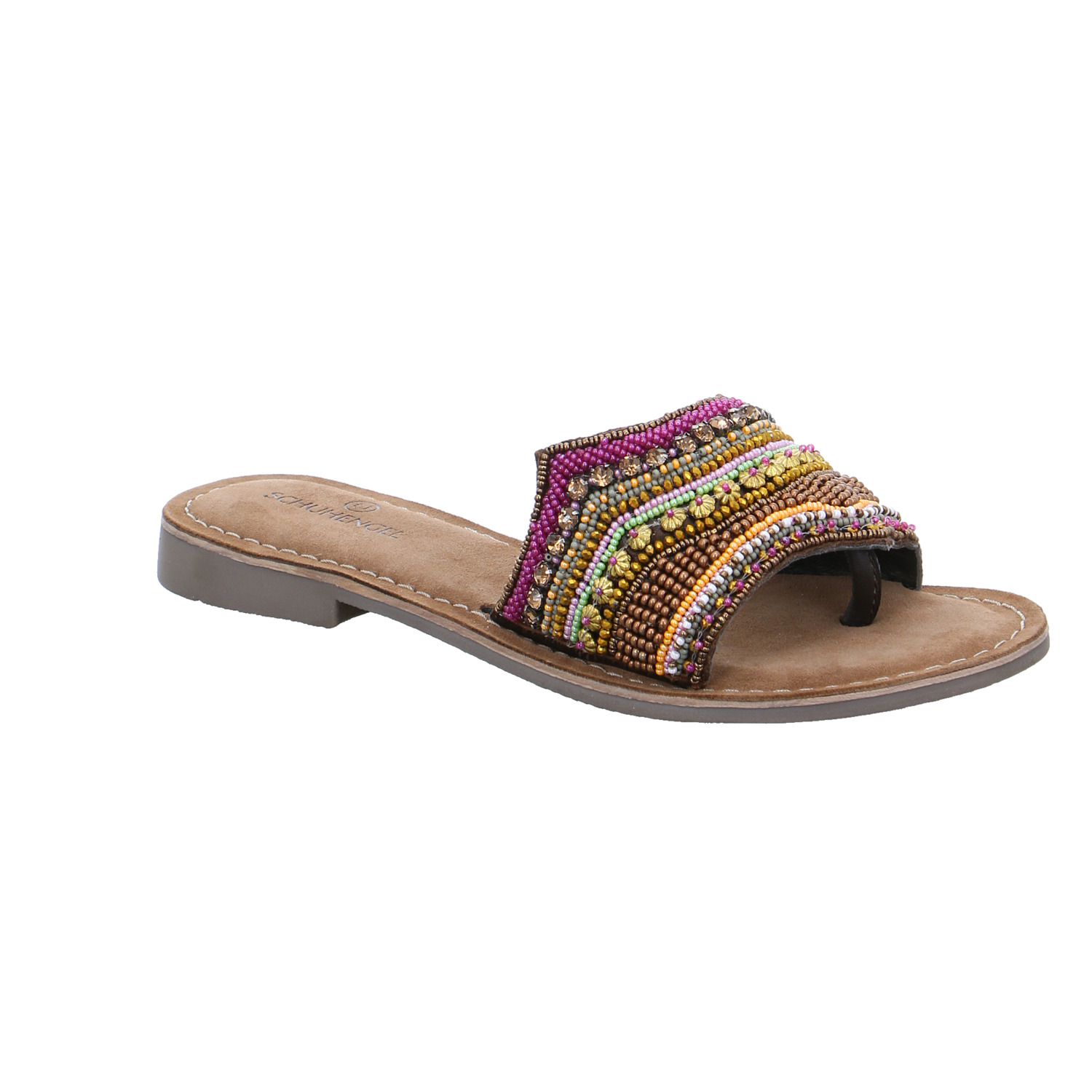 SCHUHENGEL Zehentrenner / FlipFlop Braun Leder