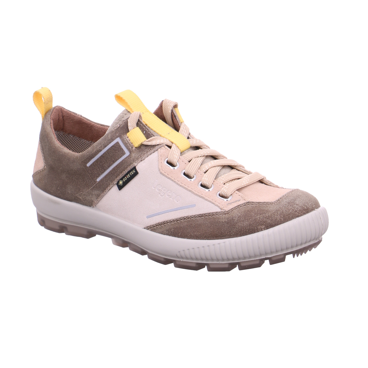 LEGERO Schnürschuh Beige Leder mit Gore-Tex