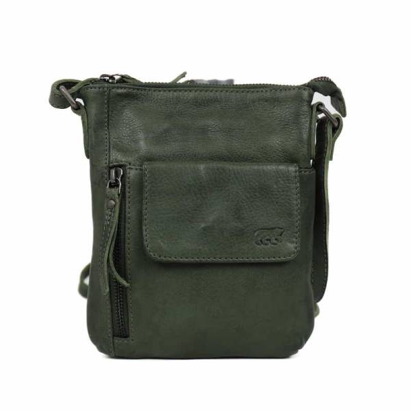 Bild 1 - BEAR DESIGN Handytasche Grün Leder Handybag