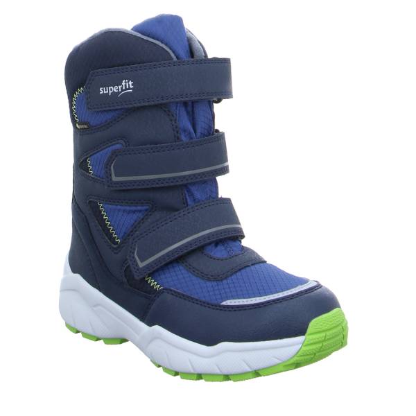 Bild 1 - SUPERFIT Jungen- Snowboot Membran Blau Textil Winterstiefel