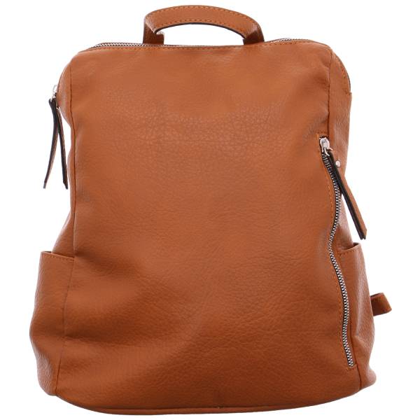 Bild 1 - EMILY & NOAH Cityrucksack Cognac Lederimitat