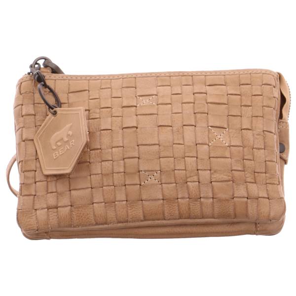Bild 1 - BEAR DESIGN Umhänge-/Schultertasche klein Beige Leder