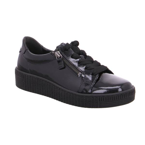 Bild 1 - GABOR Sneaker Schwarz Leder mit Wechselfussbett