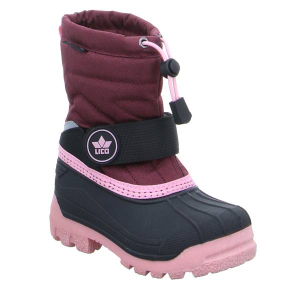 Bild 1 - LICO Kinder-Snowboot Dunkelrot Synthetik Schneestiefel