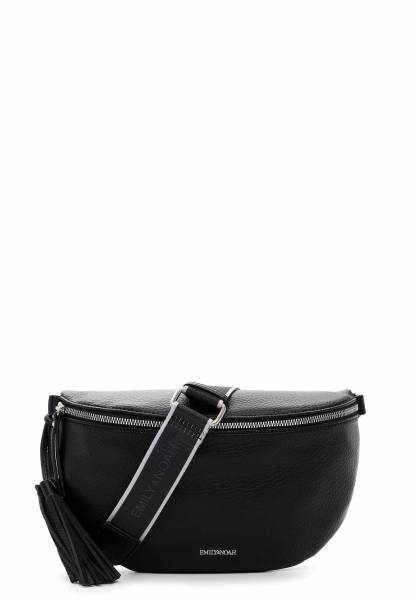 Bild 1 - EMILY & NOAH Rucksack Schwarz Lederimitat Ja