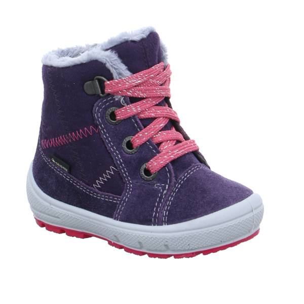 Bild 1 - SUPERFIT Kleinkinder-Winter-Bottine Dunkelrot Textil Baby-Boot