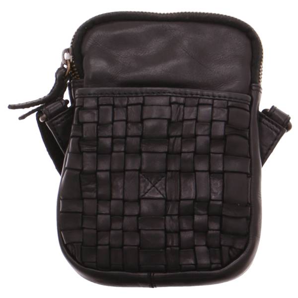 Bild 1 - BEAR DESIGN Handytasche Schwarz Leder Handybag