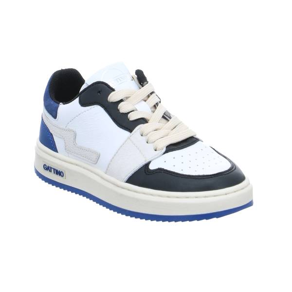 Bild 1 - GATTINO Kleinkinder-Halbschuh Binder Blau Leder Sneaker