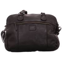 BEAR DESIGN Umhängetasche Schwarz Leder