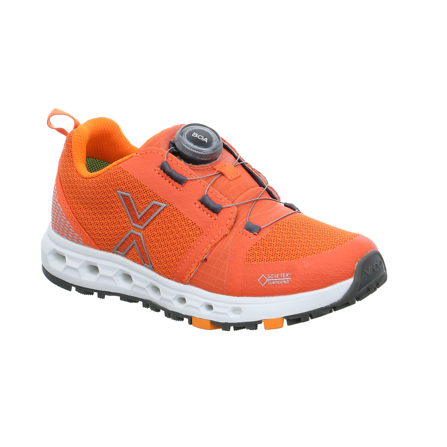 VADO Jungen-Halbschuh Binder Orange Textil Sneaker Outdoor