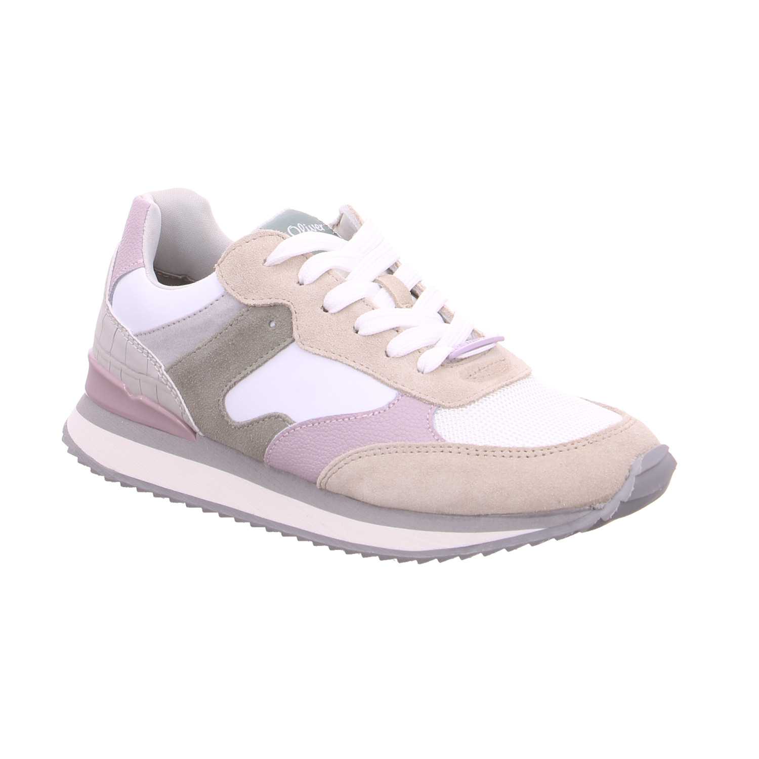 S.OLIVER Sneaker Flieder Leder