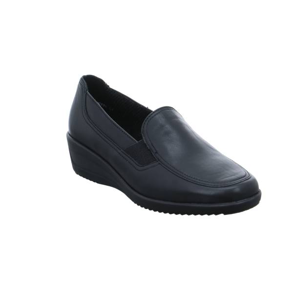 Bild 1 - ARA Comfort-Slipper Schwarz Leder mit Wechselfussbett