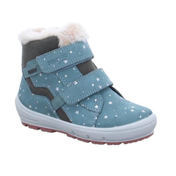 Bild 1 - SUPERFIT Kleinkinder-Winter-Bottine Pastelgrün Textil Baby-Boot