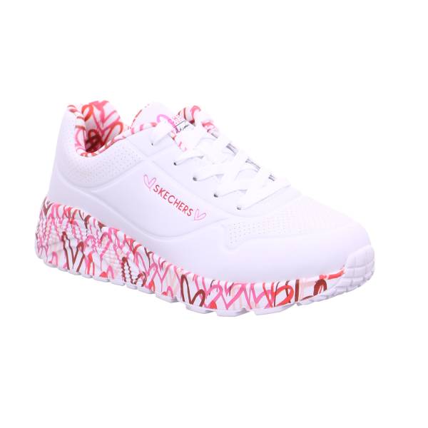 Bild 1 - SKECHERS Mädchen-Halbschuh Binder Weiss Lederimitat Sneaker