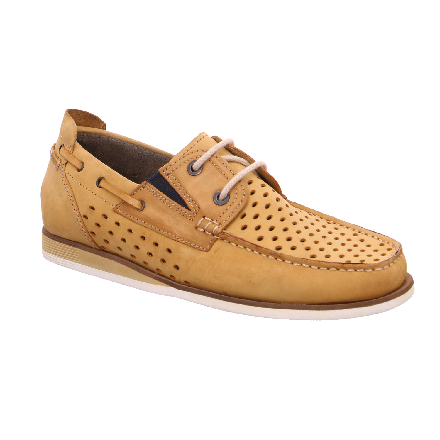 FRETZ MEN Halbschuh-Dockers Beige Leder