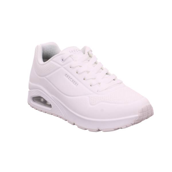Bild 1 - SKECHERS Halbschuhe Sneaker Weiss Lederimitat