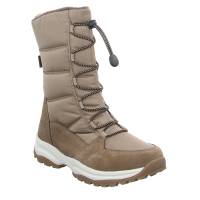 VADO Mädchen-Snowboot Membrane Taupe Textil Winter-Stiefel
