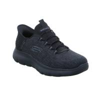 SKECHERS Halbschuhe Sneaker Stoff Schwarz Synthetik