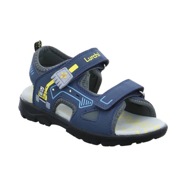 Bild 1 - LURCHI Kleinkinder-Sandale Blau Lederimitat Jungentraum