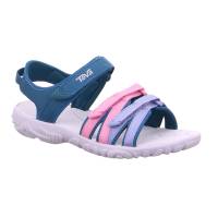 TEVA Mädchen-Sandale Blau Textil Sommerschuh