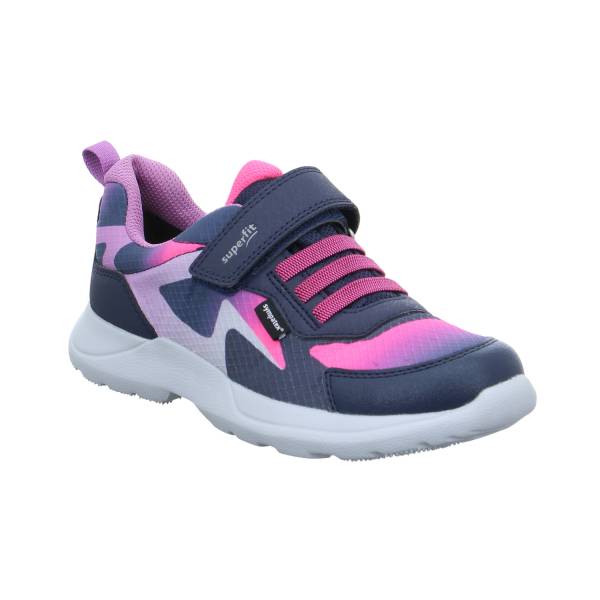 Bild 1 - SUPERFIT Mädchen-Halbschuh Klett Blau Textil Sneaker