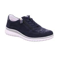 Bild 1 - VAN DER LAAN Comfort-Schnürer Blau Leder mit Wechselfussbett Bild 1 - VAN DER LAAN Comfort-Schnürer Blau Leder mit Wechselfussbett