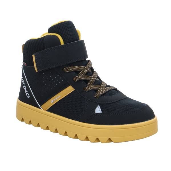 Bild 1 - VIKING Jungen-Winter-Bottine Schwarz Textil Sneaker high