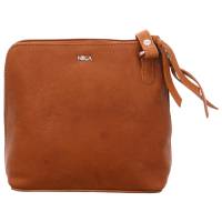 NIKA Umhänge-/Schultertasche klein Cognac Leder