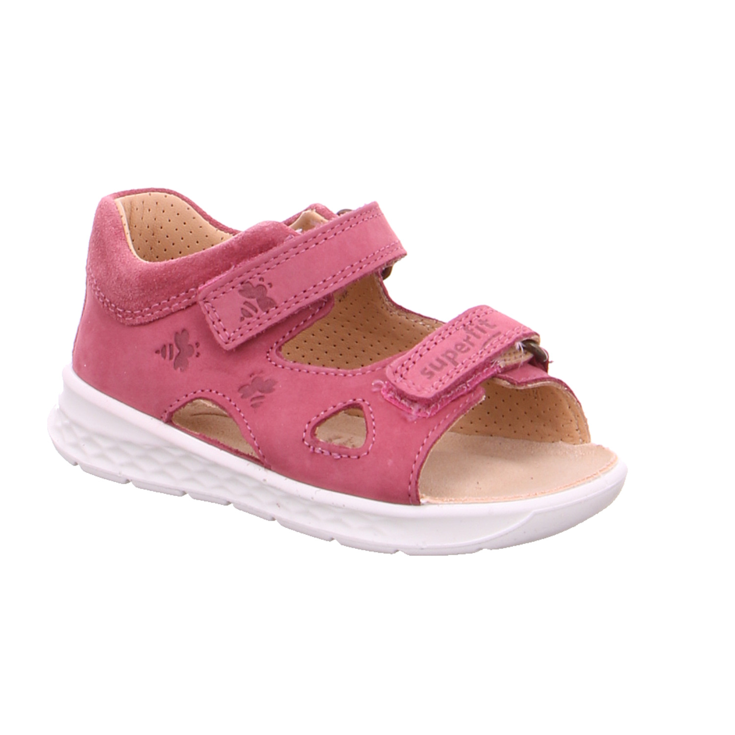 SUPERFIT Baby-Sandale Pink Leder Mädchen Minilette