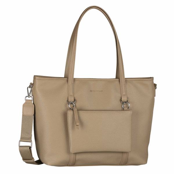 Bild 1 - TOM TAILOR Shopper Taupe Lederimitat Ja