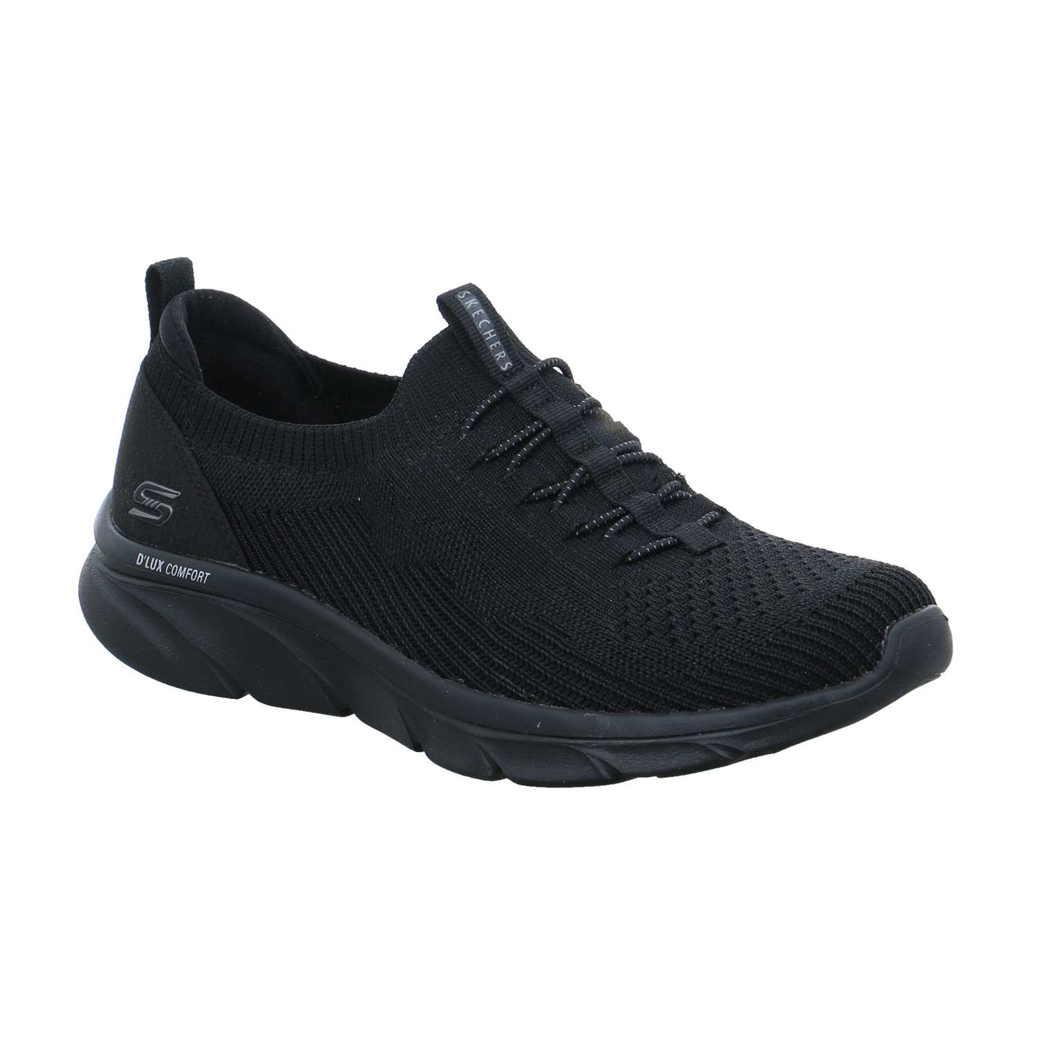 SKECHERS Sneaker Schwarz Textil mit Wechselfussbett