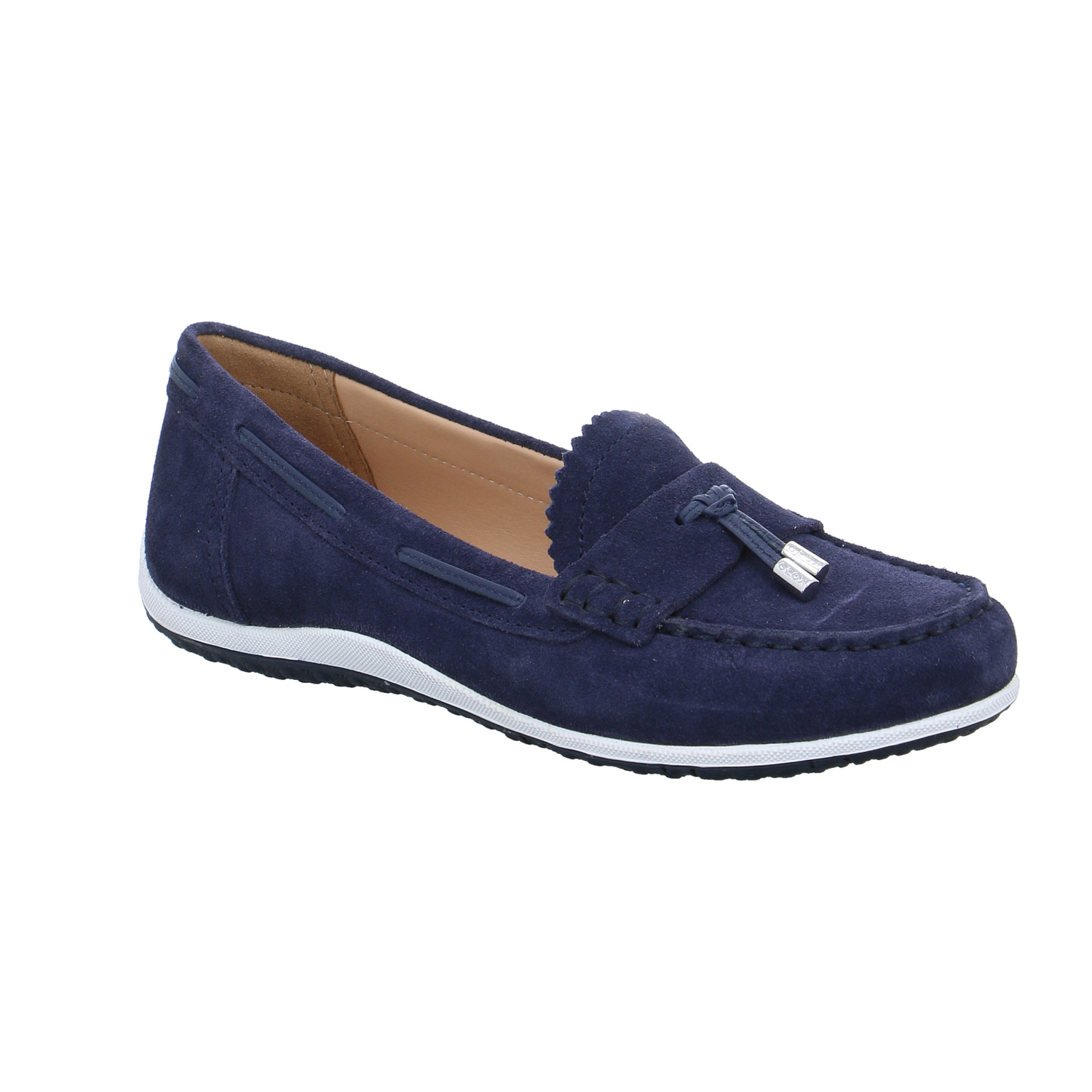 GEOX Bootsschuh Blau Leder GEOX Bootsschuh Blau Leder