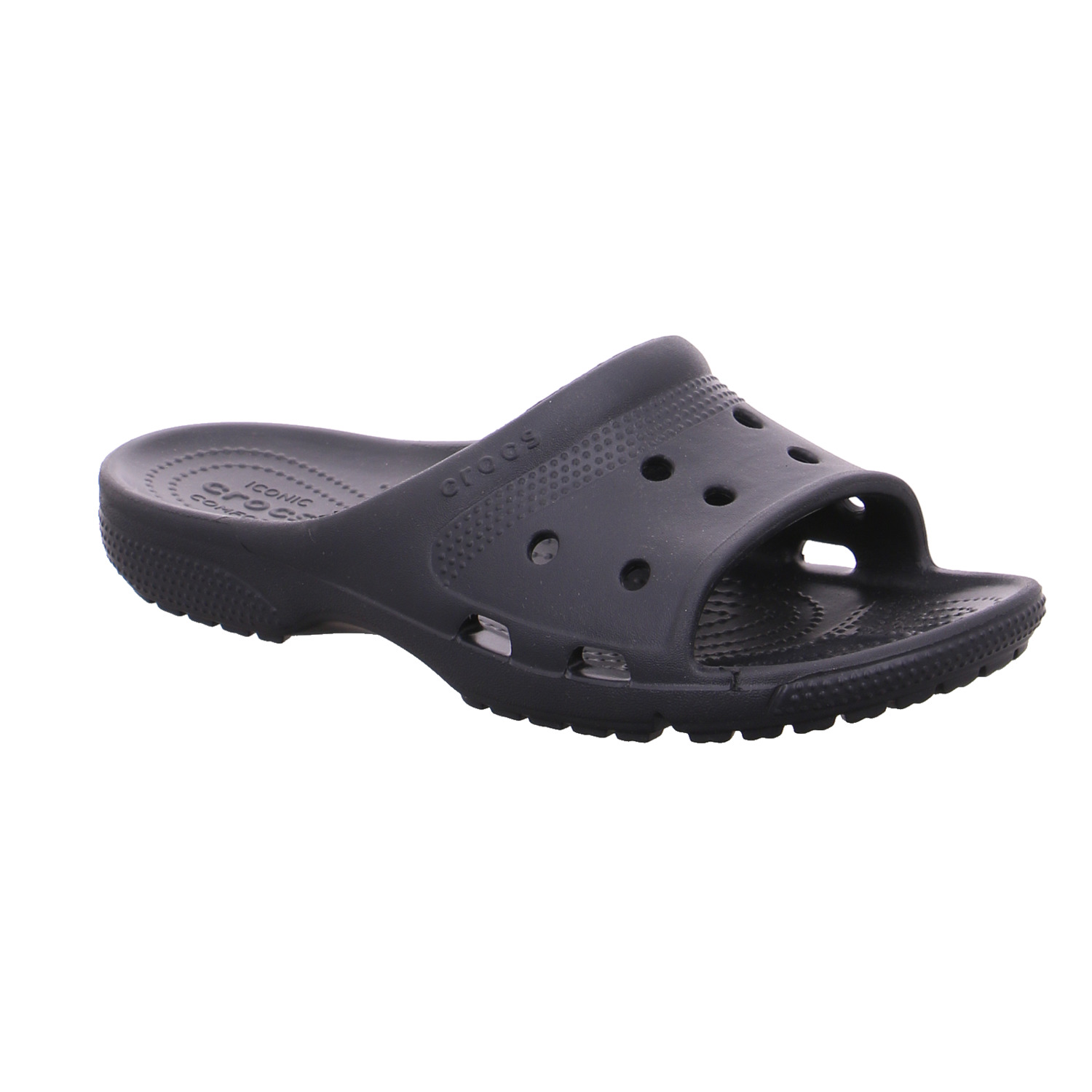 CROCS Badeschuhe unisex Schwarz Synthetik CROCS Badeschuhe unisex Schwarz Synthetik