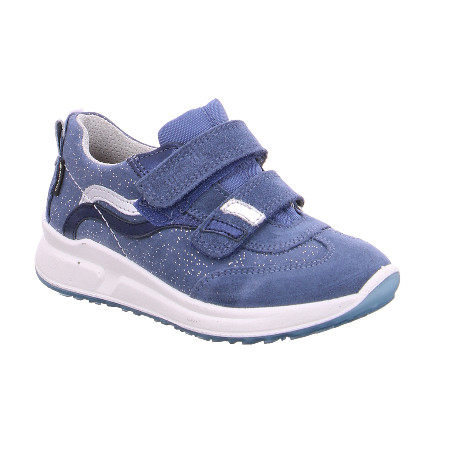 SUPERFIT Kleinkinder-Halbschuh Klett Blau Textil Sneaker